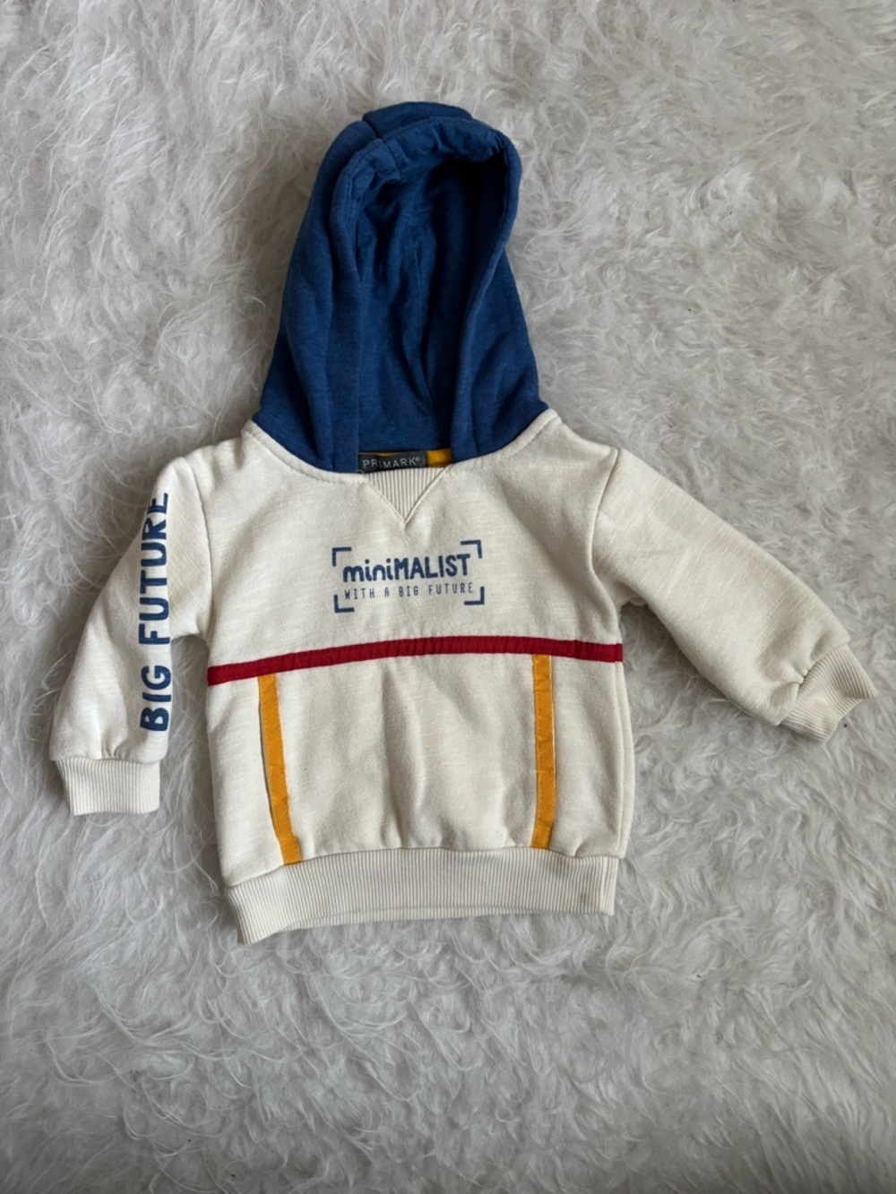 Primark Trendy “Minimalist” Colorblock Fleece Baby Hoodie